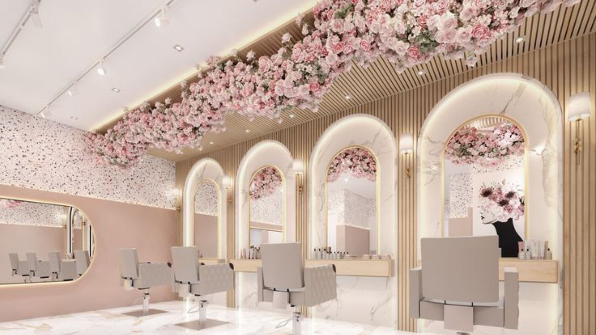 beauty salon interior design dubai
