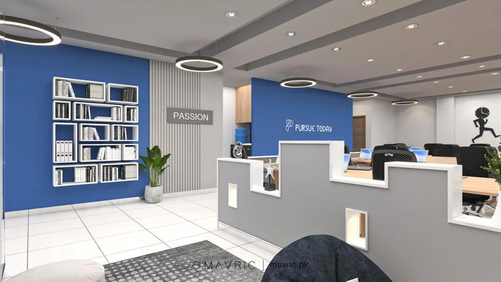 architectural interior design commercial office building design lahore pursue office 05