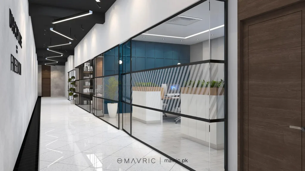 architectural interior design commercial office building design lahore us group finance office 03