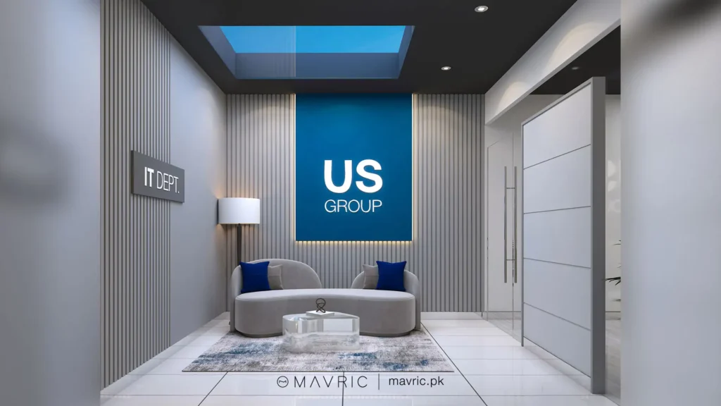 architectural interior design commercial office building design lahore us group it office 02