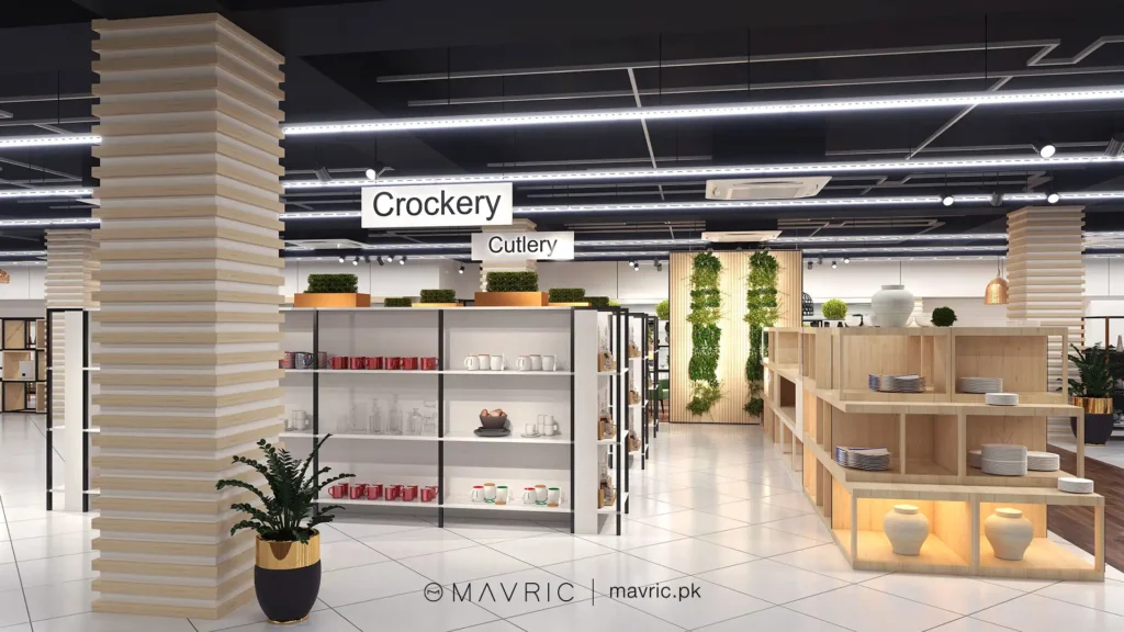 architectural interior design retail commercial building design lahore aslam supermarket 10