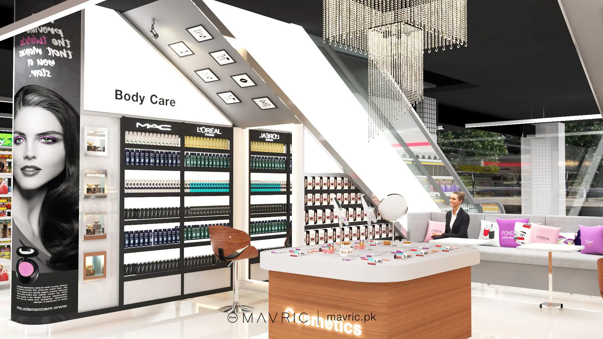 architectural interior design retail commercial building design lahore aslam supermarket 28