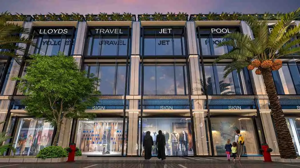 shopping mall front elevation design
